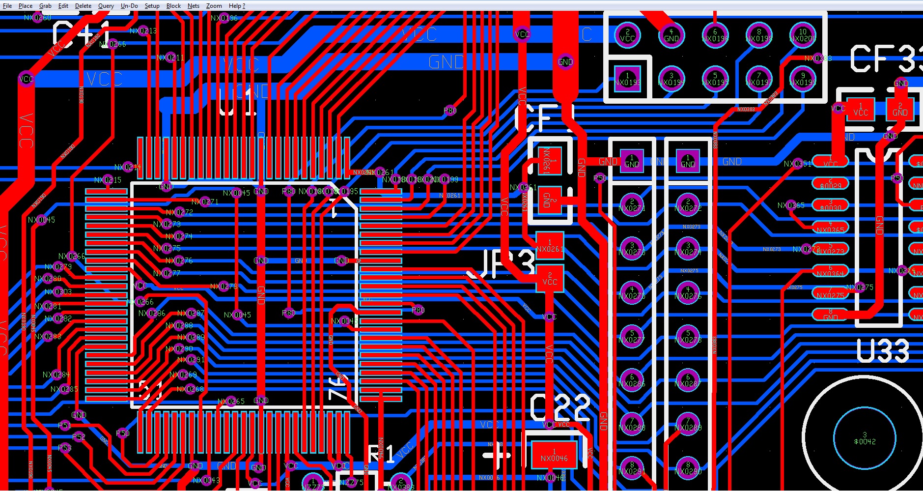 esempio Layout PCB design, Sbrogliatura circuiti stampati, sviluppo layout progettazione design PCB, Altium design, diptrace, orcad, eagle, kicad, protel